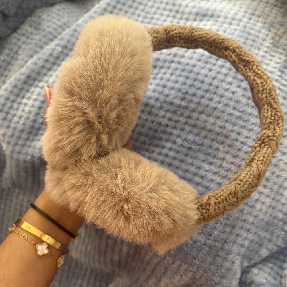 Adjustable Fluffy Folding Earmuffs - image 2